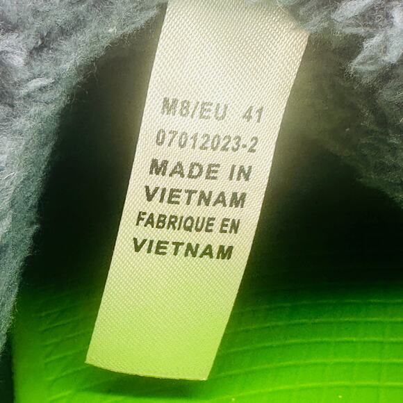 OOFOS Men's OOcoozie Mule Slip On Recovery Shoes Moroccan Blue Sherpa Size 8 - Picture 10 of 10